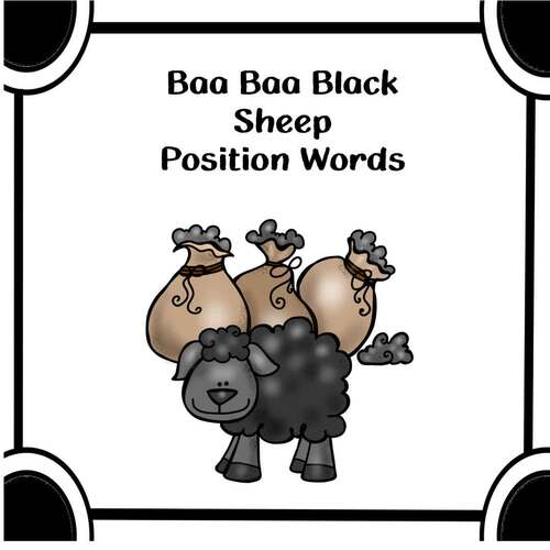 Baa Baa Black Sheep Position Words Centers and Worksheets by Pint Size ...