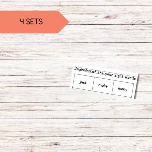 Sight Word Bingo Games for 2nd Grade-High-Frequency Word Centers