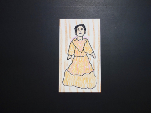 Preview of Let's Draw a Historical Artifact - The Donner Party Doll - 1846!