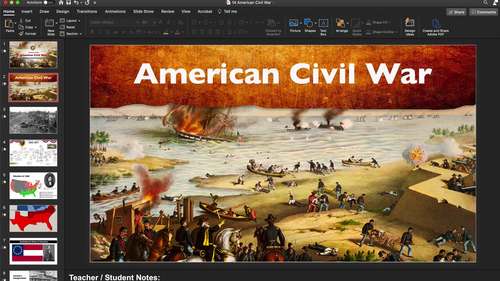 Civil War PowerPoint & Google Slides | American History | TPT