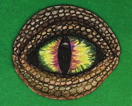 Preview of Dragon Eye Drawing