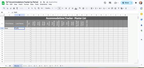Accommodation Tracker | Google Sheets | Fully Customizable by ...