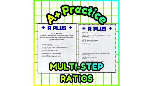 Multi-Step Ratios & Rates | A+ Practice (6th Grade)