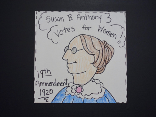 Preview of Let's Draw Susan B. Anthony!