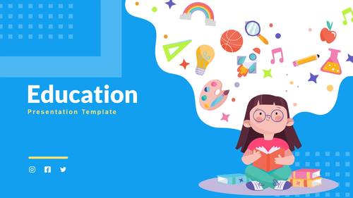 Editable Education Presentation Powerpoint Template by BAKI Mostefa