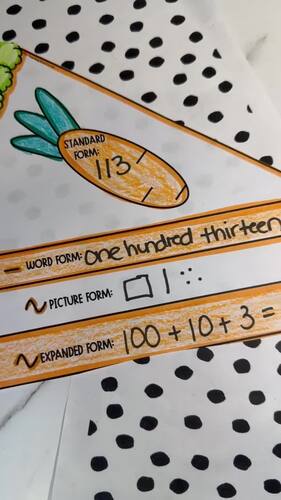 Easter Math Place Value Craft