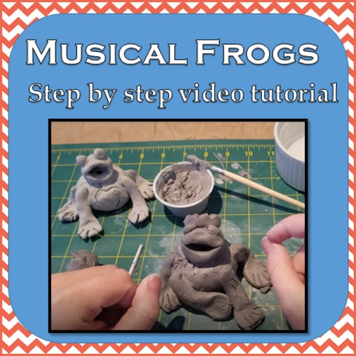 Preview of Ceramic Musical Frogs- Clay Video Tutorial