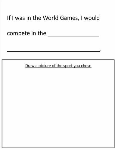 World Games BERLIN 2023 WORKSHEET ACTIVITIES | ESY | TPT