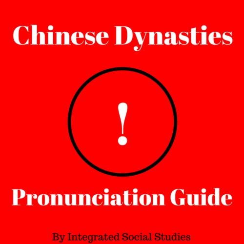 Preview of Chinese Dynasties Pronunciation Guide