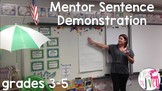 Mentor Sentences Demonstration (grades 3-5) with Enemy Pie
