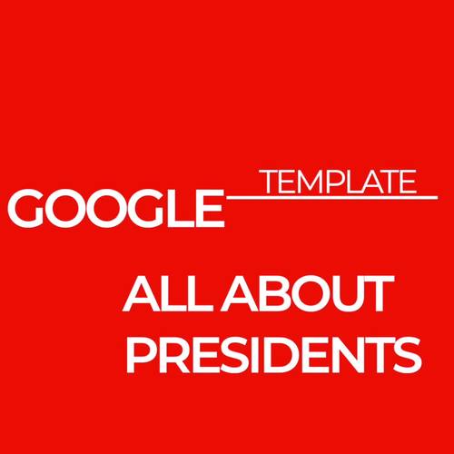 Presidents' Day Template for Digital Booklets using PPT or Google Slides
