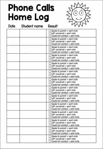 Positive Phone Calls Home to Parents - Classroom Behavior Management