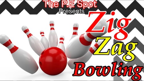 Preview of Distance Learning PE | PE at home | DIY PE Games: Zig Zag Bowling