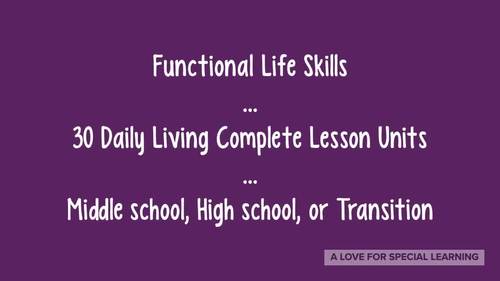 Life Skills Lesson Bundle Curriculum High School & Transition. Special  Education