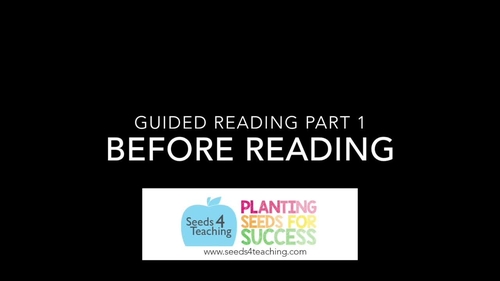 Preview of Make the Most of Guided Reading: Before Reading Video