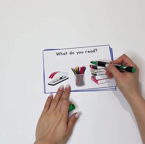 What Questions Worksheets for Autism Learners Object Function Special Ed Set 1
