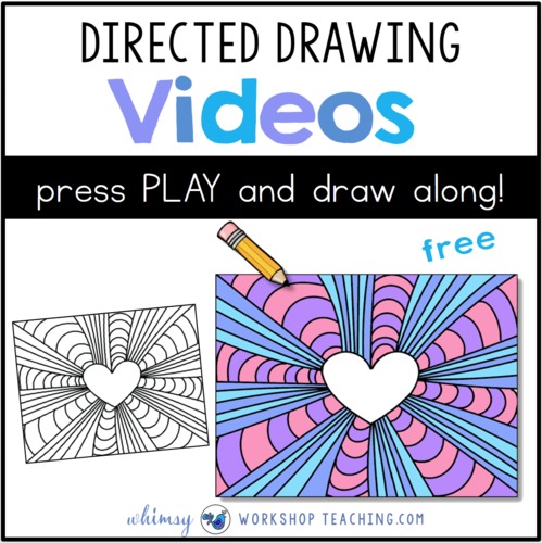 Directed Drawing Video Fancy Heart 2 Free By Whimsy Workshop