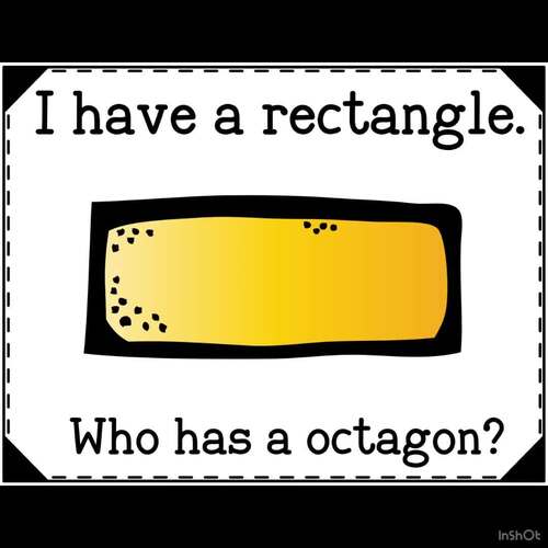 Kindergarten Math Game: Geometry 2-D and 3-D Shapes—‘I Have Who Has’ K.G.3