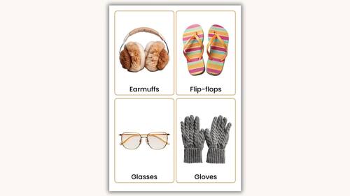 Clothes Real Photo Flashcards – 48 Printable Vocabulary Cards by Savvy ...