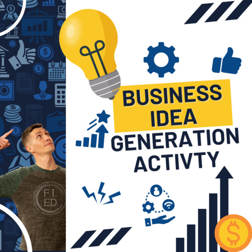 Preview of Student Guide for Coming Up With Great Business Ideas | Entrepreneurship Project