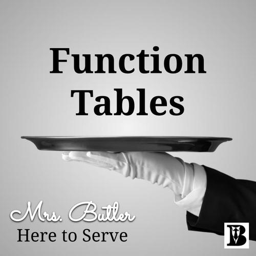 Preview of Function Tables Video