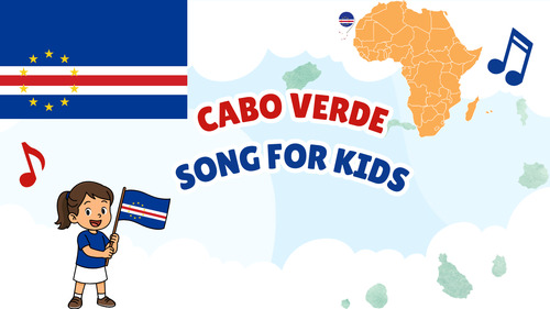 Preview of Cabo Verde Song for Kids | Learn About Cabo Verde (Cape Verde) | Africa Island G