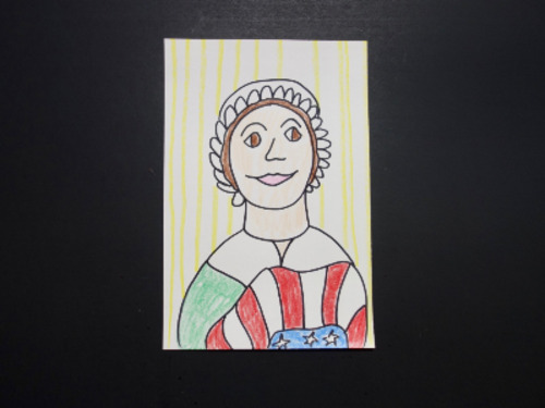 Preview of Let's Draw Betsy Ross! (American Revolution Patriot)
