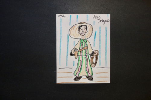 Preview of Let's Draw Anna Delgado 1856!   (Latina Woman of the Old West)