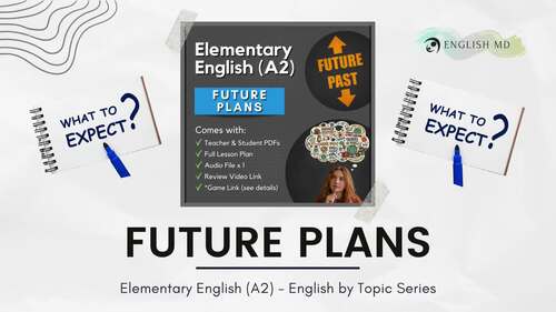 Future Plans | Talking about the Future for ESL/ELL Students (A2) by ...
