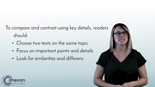Preview of Compare & Contrast Key Details from Two Texts
