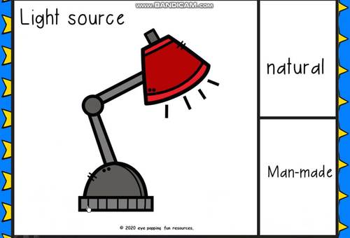 natural and man made light sources powerpoint