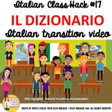 Italian Transition Video Vocabulary for CI TCI TPRS 90% Ta