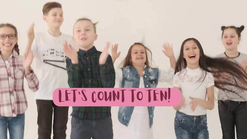 Preview of Counting to Ten: Visual Practice Video