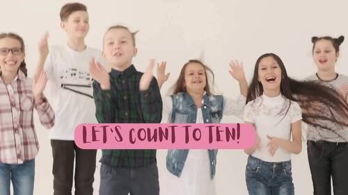 Preview of Counting to Ten: Visual Practice Video