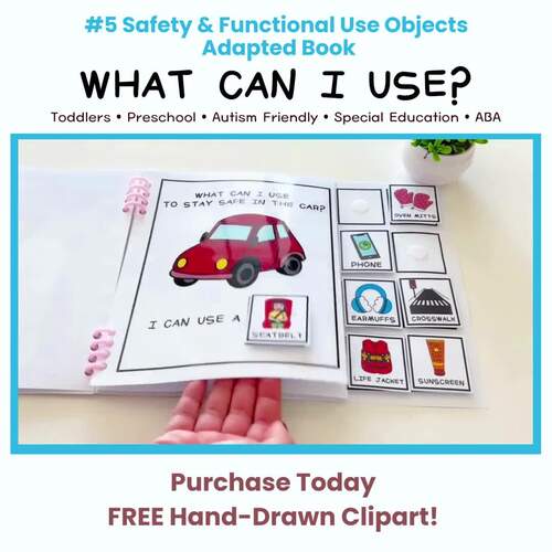 #5 What Can I Use? Safety Objects Adapted Book | Autism & ABA | Preschool