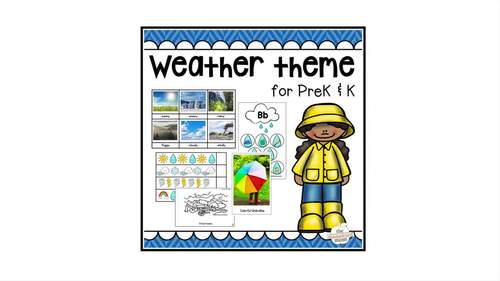 Weather Theme for Preschool & Kindergarten by The Measured ...