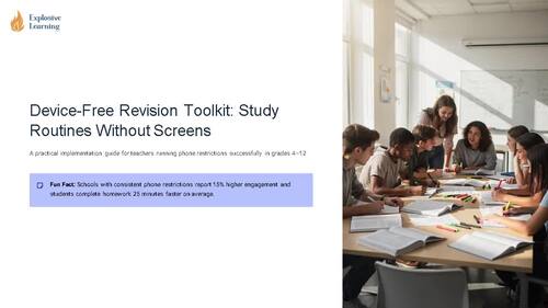 Device Free Revision Toolkit S Toolkit Grades 4-12 PPTX Slides | TPT