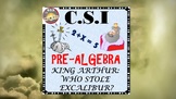 Pre-Algebra Activity Video Hook: CSI Math - King Arthur: W