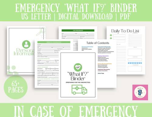 LifeSaver: A 65-Page Emergency Binder for Critical Information in Case ...