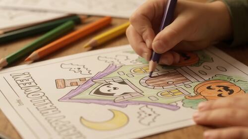 Halloween Coloring Pages | 50 Cute Printables by KruGimSasiprapa'it