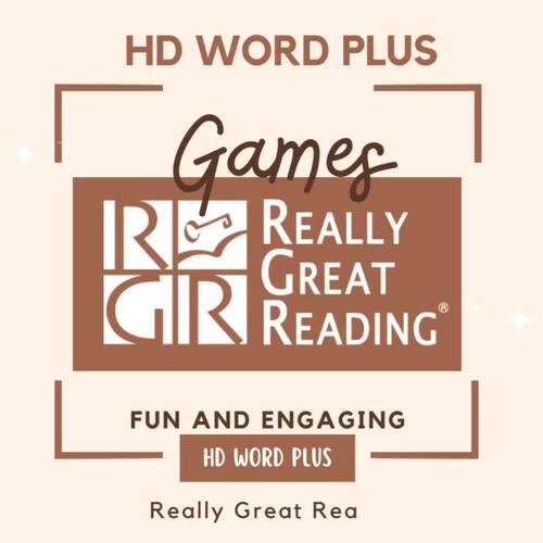 HD Word Plus Units 21-24 Fun Games Really Great Reading Phonics - RGR