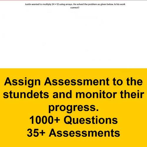 1000+ MCQ for 4.NBT.A.2-3 + 4.NBT.B.4-5-6 Easel Assessment + Activity+ Pdf