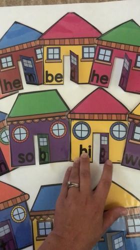 Open and Closed Syllable Review Houses in COLOR by 180 Days of Reading