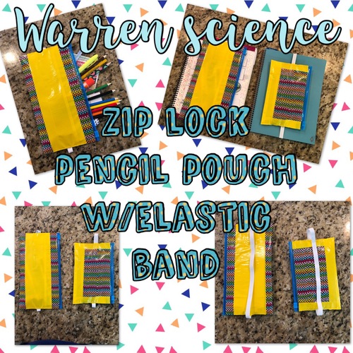 Preview of DIY Duct Tape/Zip Lock Pencil Pouch with Elastic Band Tutorial