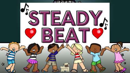 Preview of Rhythm Play Along K-Pop Disco Theme, Music Flash Cards, Steady Beat Percussion