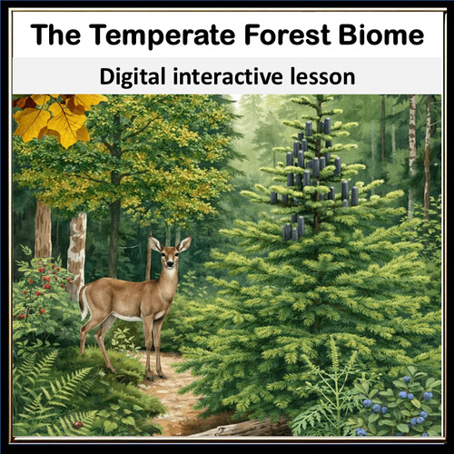 Preview of Temperate Forest Biome: Explore Plants, Animals & Sounds – Interactive Lesson