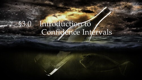 Preview of 3.0 Introduction to Confidence Intervals