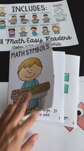Math Easy Readers / First Grade Printable Math Books | TpT