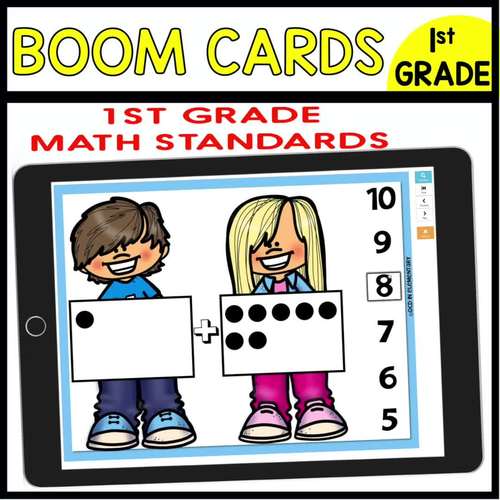 5Group Card Addition using Boom Cards Digital Task Cards Module 1
