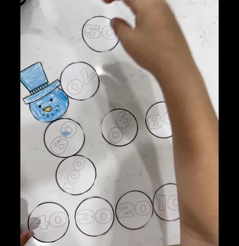 Winter Snowman Math Craft Centers Preschool Kindergarten Activities ...